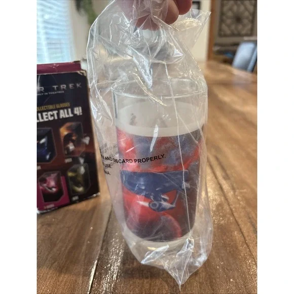 2008 Burger King Star Trek Paramount Pictures = Uhura Collectible Glass In Box - Picture 7 of 8